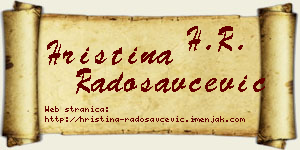 Hristina Radosavčević vizit kartica